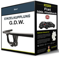 Starre AnhäNgerkupplung für Fiat 500L FließHeck 06.2017-Jetzt G.D.W. NEU