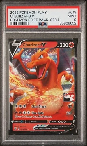 Charizard V 019/189 Pokémon Prize Pack Series 1 PSA 9 MINT