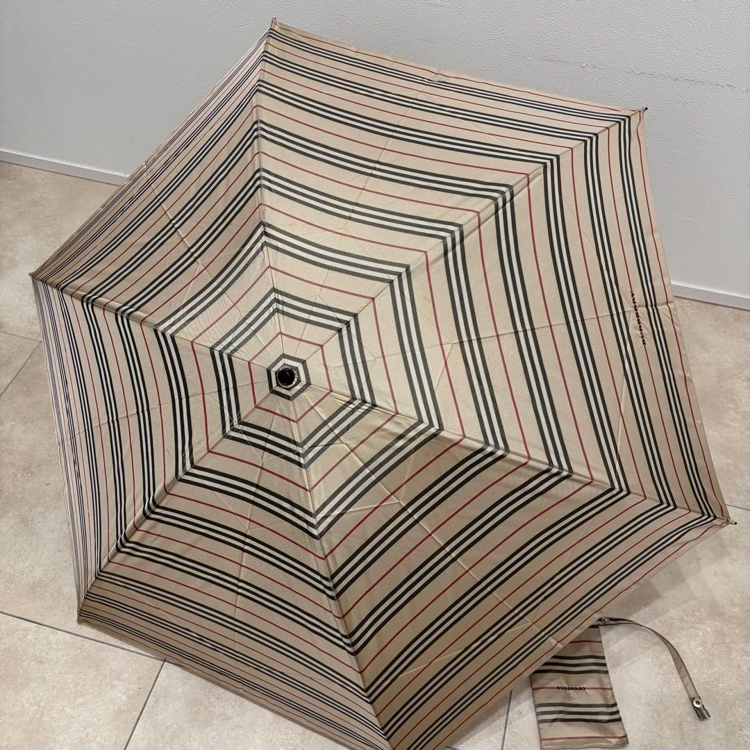 Burberry Foldable Umbrella Check Pattern Classic … - image 2