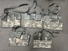GENUINE US ACU BANDOLEER AMMO POUCH 6 MAGAZINE MOLLE II Excellent Condition 5 pK