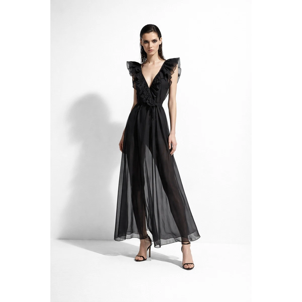 Black Long Wrap Dresses for sale | eBay Black Long Wrap Dresses for sale | eBay