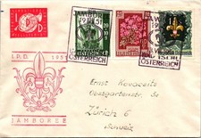 GOLDPATH: Austria cover 1951 to Switzerland cachet CV897_P16