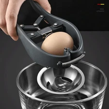 Egg Cracker Stainless Steel Egg Opener Kitchen Cutter Boiled Eggshell Tool