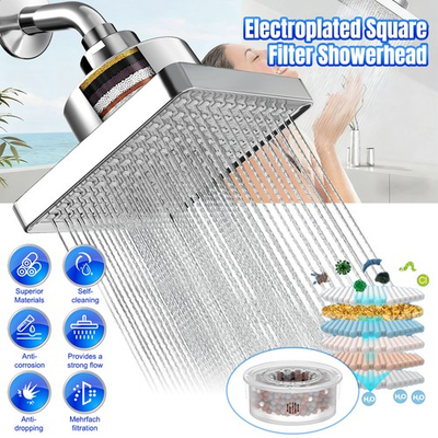 #ad #ad Shower Head High Pressure Rain Bathroom Luxury Showerhead Adjustable Replacement $16.19