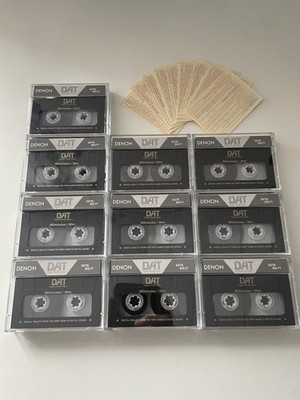 10x Denon Dat R 180DT  + Sticker - Good Condition - Audio Kassetten - Tapes