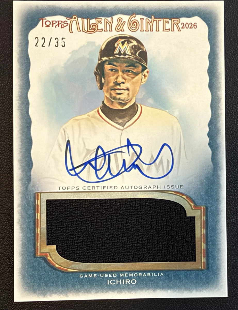 25+ Topps Ichiro Suzuki Autographed Baseball Sports Trading Cards