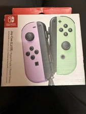 Nintendo Switch Joy-Con L/R Pastel Purple Green OEM Controller Set w/ Box