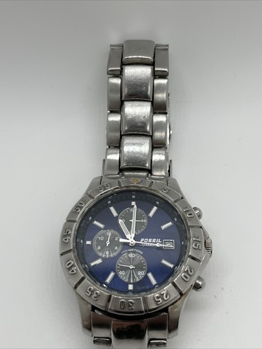 Vintage Fossil Blue Speedway 