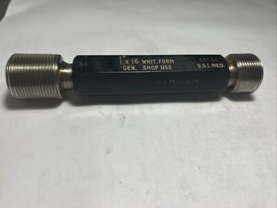 1   x 16 WEISS Gewinde Stopfen Messgerät