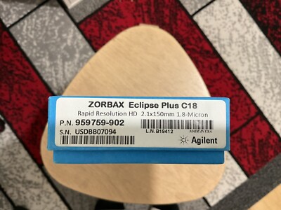 Agilent Zorbax Eclipse Plus C18, PN959759-902, 2.1x150mm, 1.8um_New sealed box