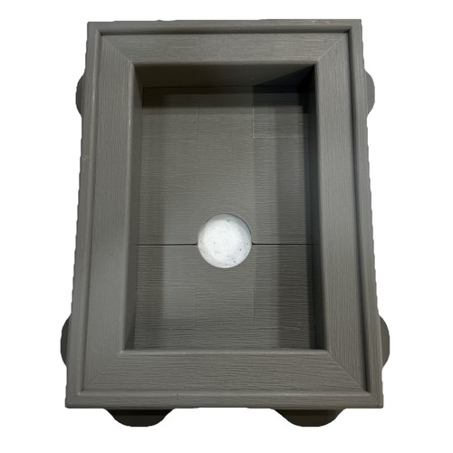 Graphite Gray Hose Bib Split Recess J-Block Mount Vinyl Siding 3/4” Spigot 215 - Picture 2 of 5