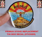 PRIMUS STOVE REPLACEMENT DECAL STICKER