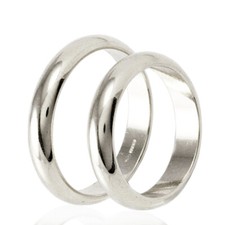 Anello fede nuziale classica in argento titolo 925 spessore di 3 mm e peso gr. 3