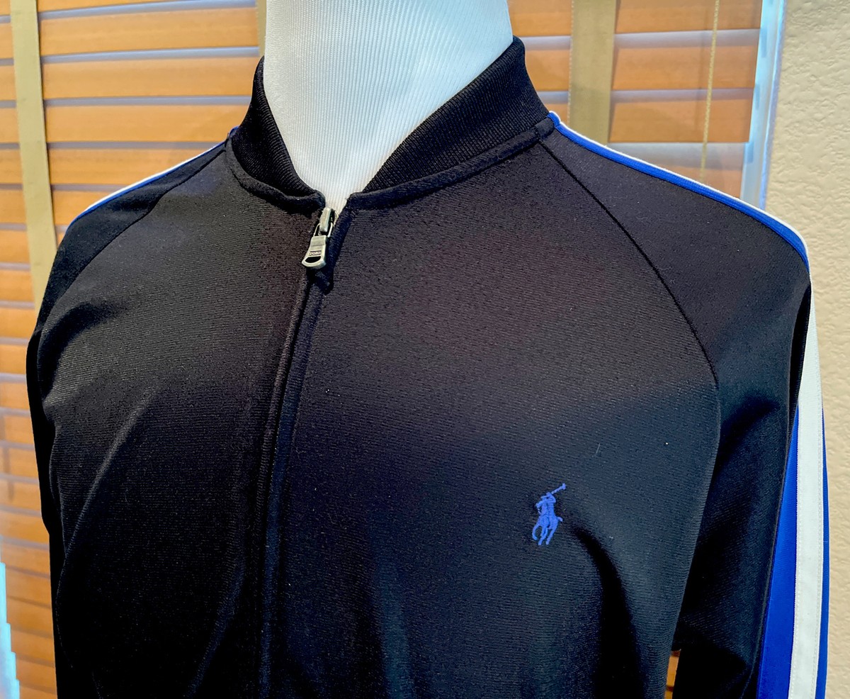 POLO Ralph Lauren Performance Black Blue White Full Zip