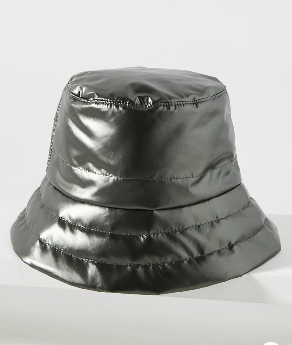 Antropologie Puffer Bucket Hat Olive One Size