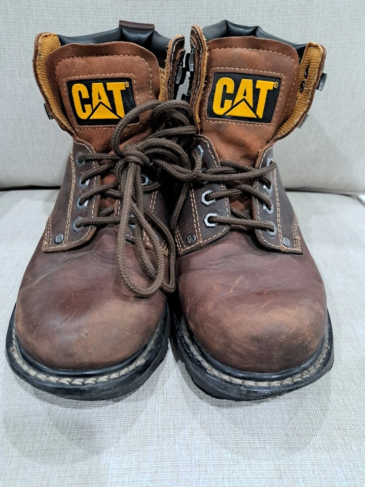 Botas de cuero para mujer 7,5 Caterpillar ASTM F2892-11 EH Foto 3 de 4