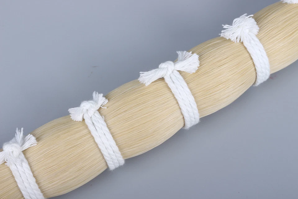 250g 80-85cm Natural Horse Tail Mongolian HorseTail Violin Cello Bow Hair White - Image 4 of 4