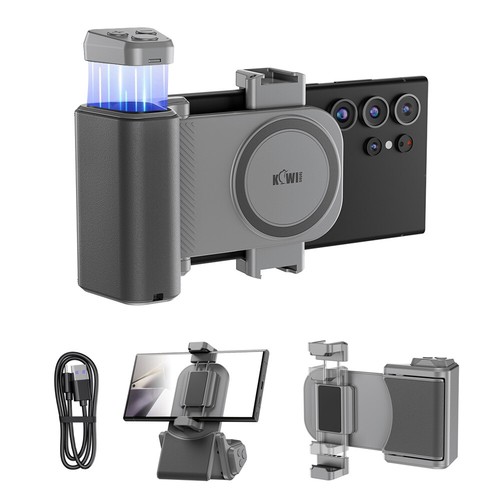 Universal Camera Handle Phone Holder Mount With Bluetooth Shutter Remote Control - 第 1/11 張圖片