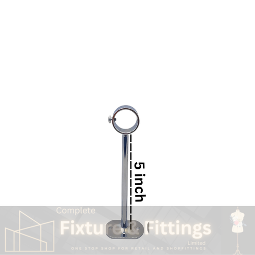Heavy Duty Drop Socket For Walk In Wardrobe Chrome Tubing Hanging Rail System - Picture 6 of 8
