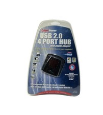 CyberPower USB 2.0 4 Port Hub With Power Adapter CP-H420P NEW Sealed