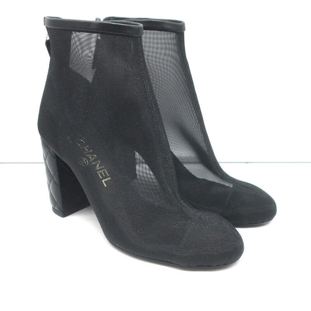 CHANEL, Shoes, Like Newminor Wear In Box Chanel Mesh Booties