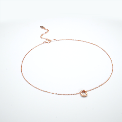 Collana donna S'agapo' linea Lettering lettera B - Gioielleria Bacile
