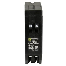 	Square D by Schneider Electric HOMT3020CP Homeline 1-30-Amp 1-20-Amp Single-...