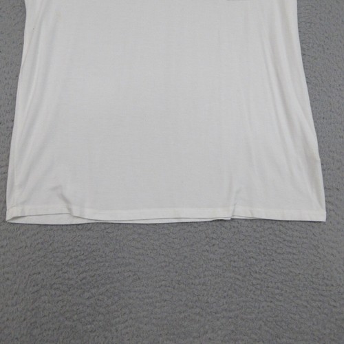 Mystree Tee Shirt Women S White Animal Print Trim Boho Mob Wife Bold Glamour - Picture 7 of 21