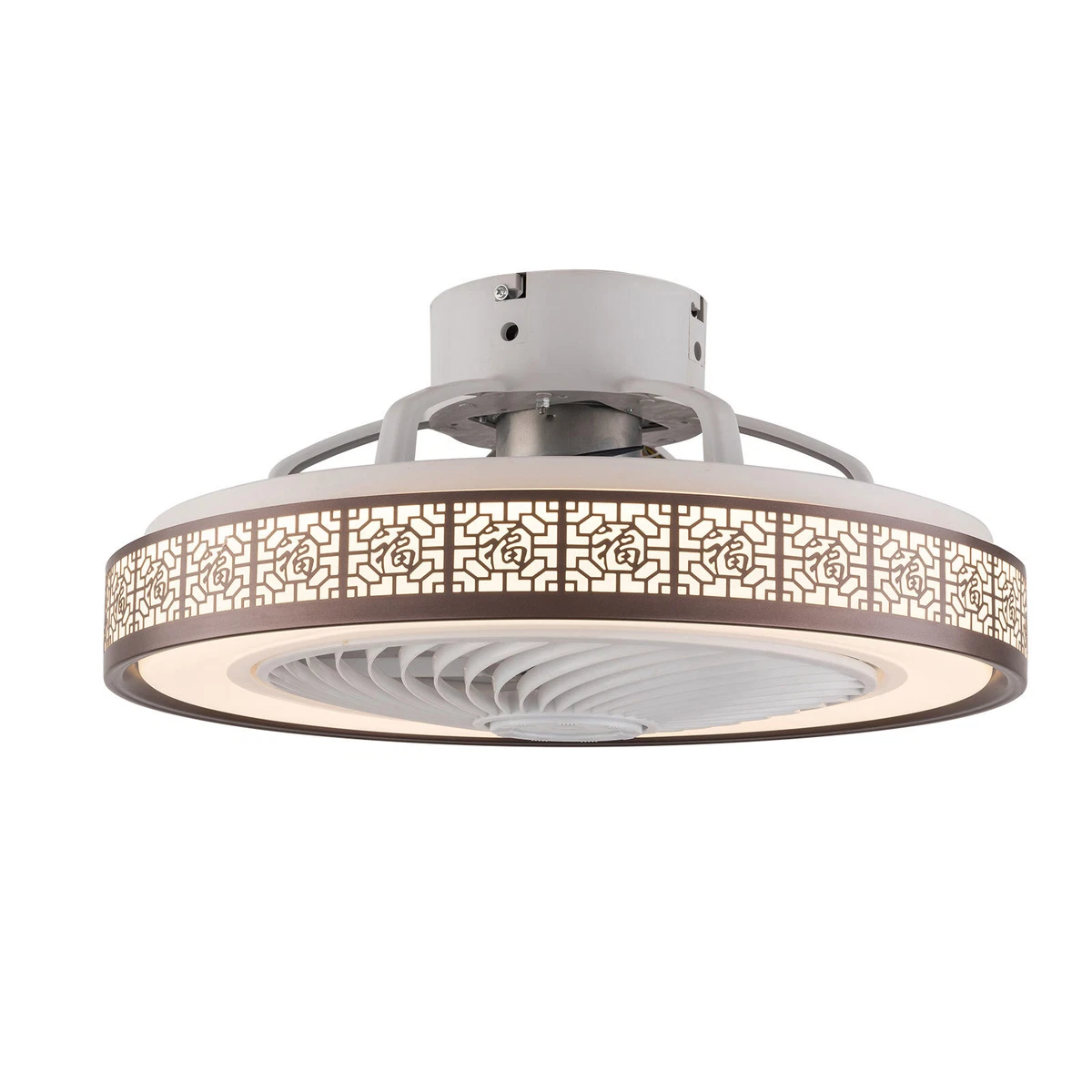 Bladeless Ceiling Fan With Led Light Shelly Lighting