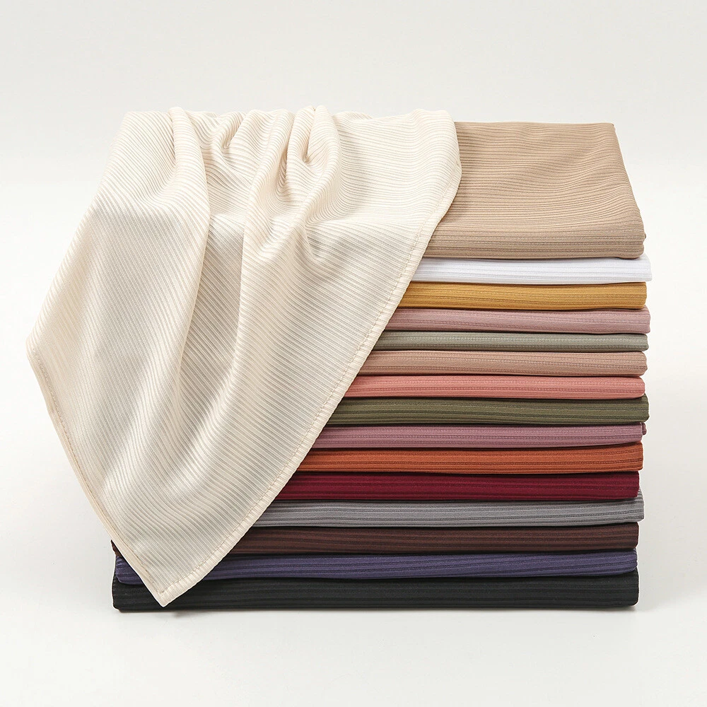 Solid Color Jersey Hijabs Women Shawl Scarves Muslim Soft Head Scarf Wholesale