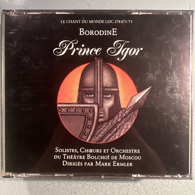 Borodin: Prince Igor*4-Act*RARE*3CDs*Chant du Monde*Bolshoi*Ermler W GERMANY