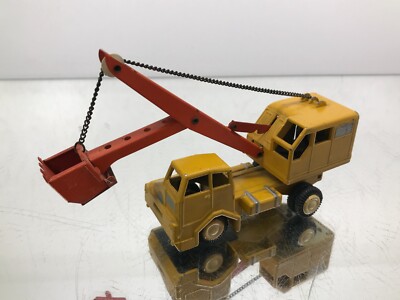 GAMA CONSTRUCTION EXCAVATOR TRUCK -YELLOW+ORANGE L15.0cm- GOOD - 436
