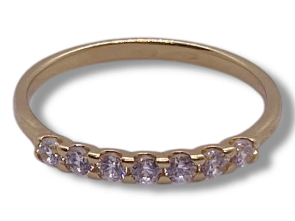 Veretta 7 Pierres En Or Jaune 750% Et Brillants - Photo 2/4