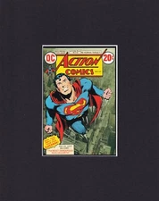 8X10" Matted Art Print DC Comic Book Cover: Superman #419 Action Comics