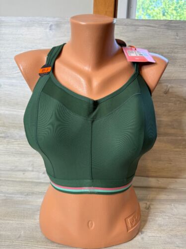 Panache Boundless Racerback Non-Wire Sports Bra (7341R)-Forest Green 30HH