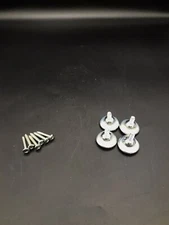 Royal Industries Floor Glide Kit Nickel Plated with Nylon base includes screws