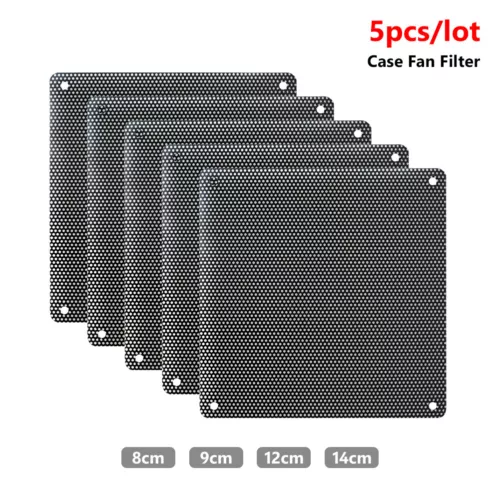 PC Computer Lüftergehäuse Abdeckung Staubdicht Mesh Staubfilter PVC Bildschirm