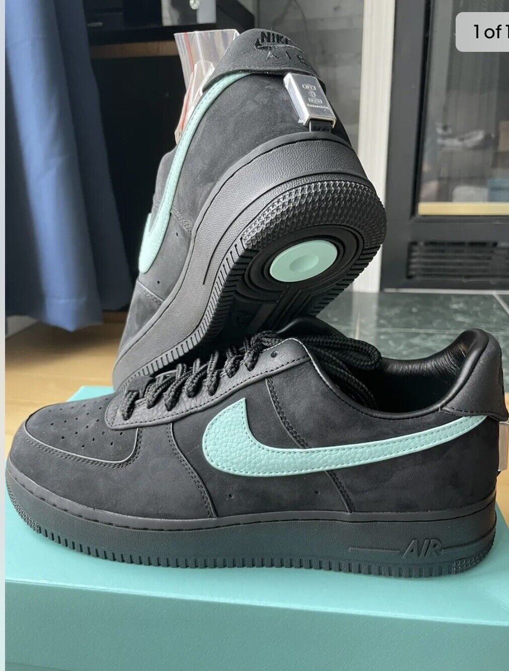 💎Nike Air Force 1 Low Tiffany & Co. 1837 DZ1382-001 Size 10.5M IN HAND