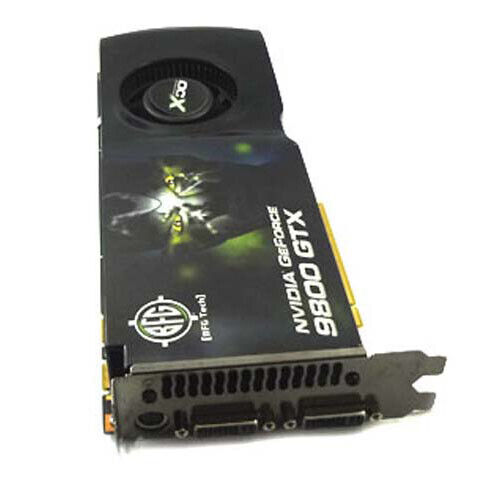 BFG NVIDIA GeForce 9800 GTX 512 MB GDDR3 SDRAM PCI Express 2.0 x16 Graphics - Picture 1 of 1