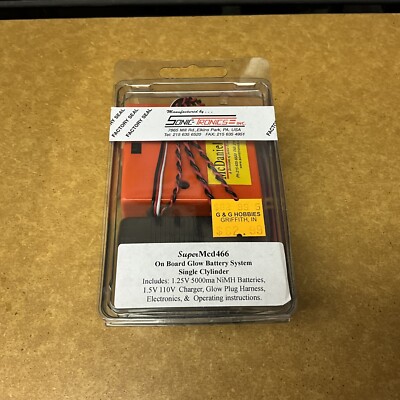 Sonic-Tronics (Super Med466) On Board Glow Battery System/ingle Cylinder (NIB)