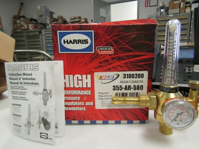   NEW HARRIS HIGH PERFORMANCE ARGON PRESSURE REGULATOR 355-AR-580 / 3100200