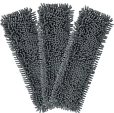 3 Pack Microfiber Mop Pads, Dry Mop Pads Washable Reusable, Floor Cleaning Pads