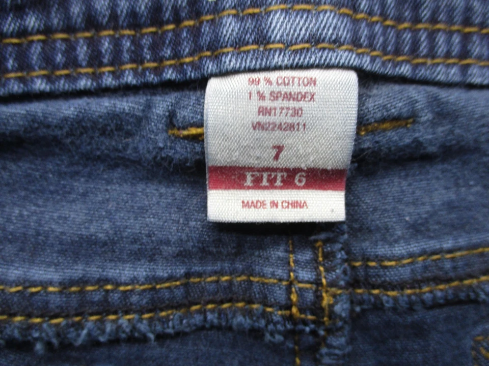 Mossimo Supply Co Jeans Womens 7 Skinny Fit 6 Blue Dark Wash Stretch Denim - Image 2 of 4