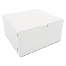 SCT® Non-Window Bakery Boxes, 8 x 8 x 4, White, 250/Carton