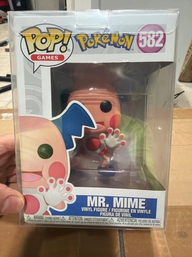 Funko Pop! Mr. Mime 582 Pokemon Anime Classic Nintendo Vinyl Figure W/ Protector