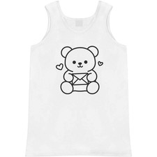 Trägertop/Tanktop "Teddybär hält Liebesbrief" für Erwachsene (AV061194)