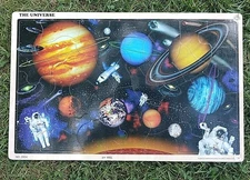 Small World Toys Puzzle of THE Universe Wooden Puzzle  Vintage 1990s