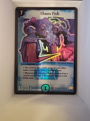 2004 Duel Masters Trading Card Chaos Fish DM03 Super Rare S2/S5 Holo Foil