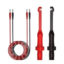 DUSCOKE 2PCS Multimeter Automotive Test Leads Kit with Wire Black&Red 