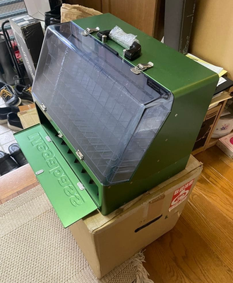 Megabass Ito Engineering Asylum Green Aluminum Tackle Box Japan
